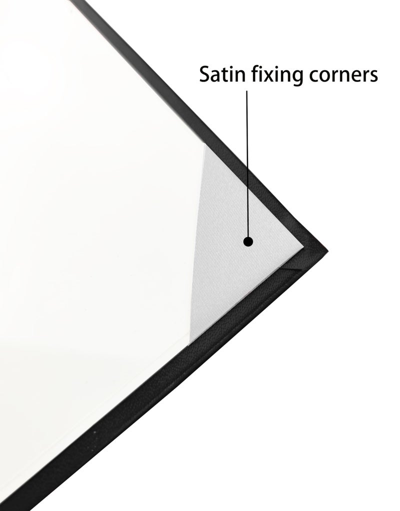 Gradplaza Diploma Cover 8.5" x 11" Padded Graduation Diploma Holder Certificate Holder Smooth Certificate Cover Black - Image 4